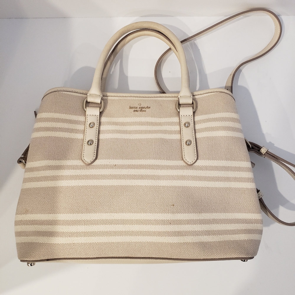 Kate Spade Canvas Leather Bag - Picture 5 of 12